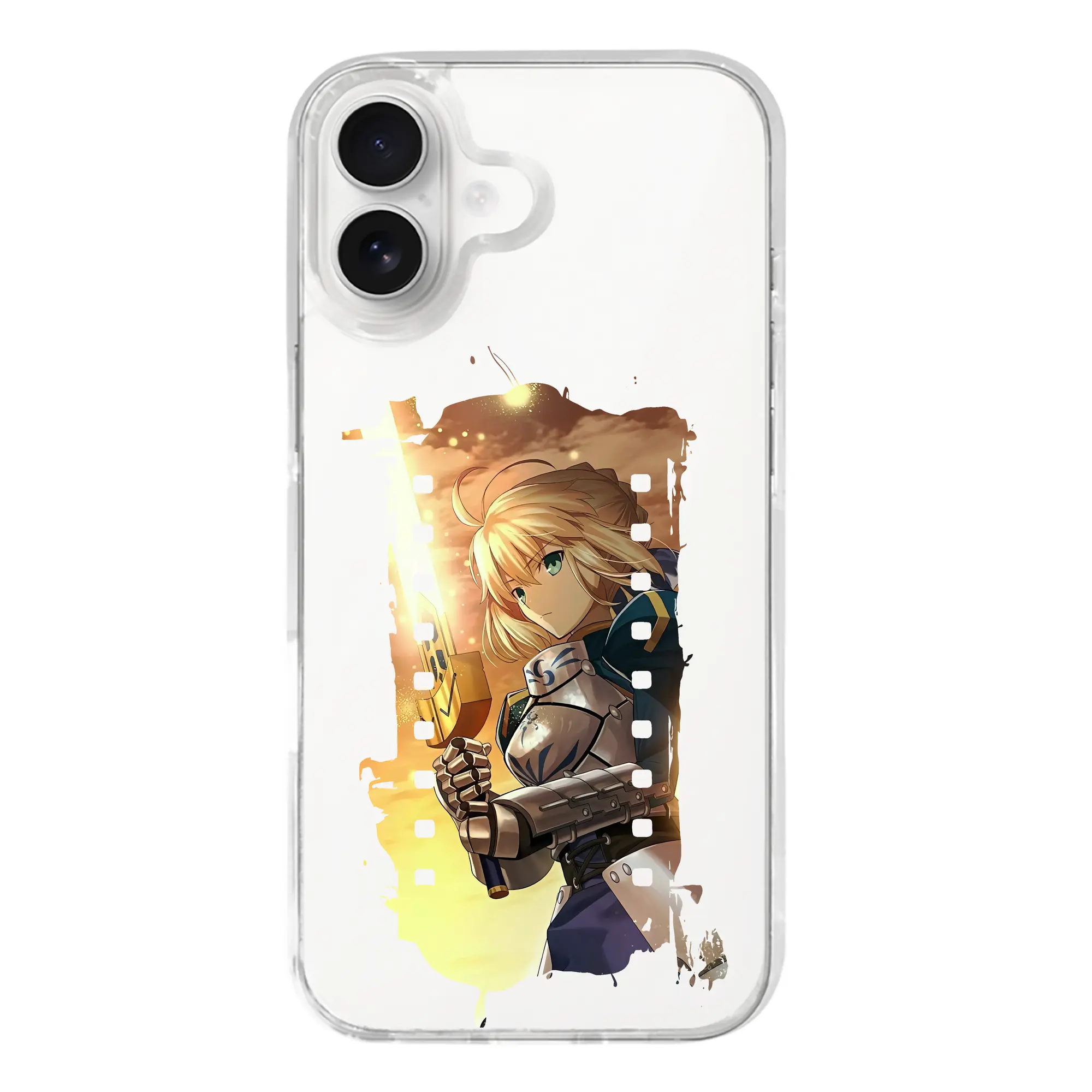FGO グッズ,アルトリア - iPhone 17シリーズ 透明スマホケース – 薄型・耐衝撃・精密フィット保護カバー
